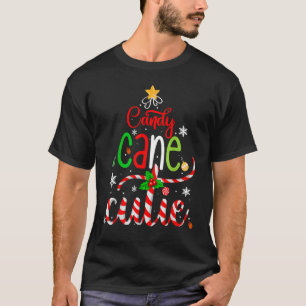 Camiseta Candy Cane Cutie natal Boys Raparigas Kids Xmas P