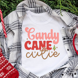 Camiseta Candy Cane Cutie Retro Feriados de Natal em Groovy