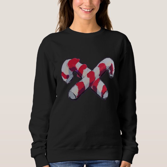 Camiseta Candy Cane de Natal (Frente)