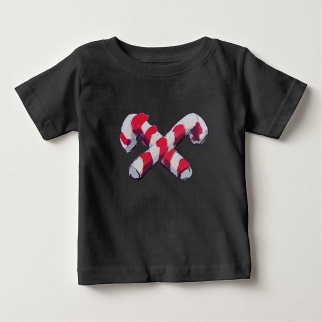 Camiseta Candy Cane de Natal (Frente)