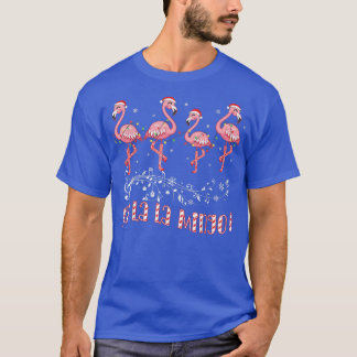 Camiseta Candy Cane Flamingoes Fa La La MINGO Flamingo Chri