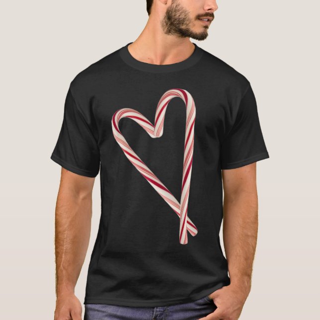 Camiseta Candy Cane Heart (Frente)