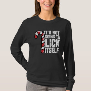 Camiseta Candy Cane Inapropriado Adulto Humor Engraçado Chr