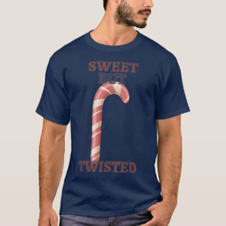 Camiseta Candy Cane Sweet, Mas Encantada Engraçada, Humorad