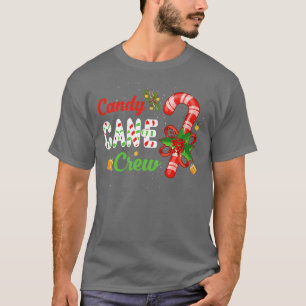 Camiseta Candy Canes Tripulação Engraçado Grupo Xm