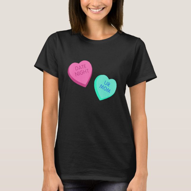 Camiseta Candy Conversation Hearts Dias de os namorados Gir (Frente)