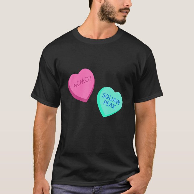 Camiseta Candy Conversation Hearts Provo Utah Dias de os na (Frente)