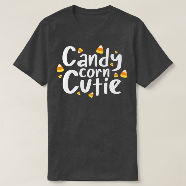 Camiseta Candy Corn Cutie Funny Halloween 60 (Frente do Design)