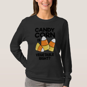 Camiseta Candy Corn É Legume Certo Halloween Meninos Menina