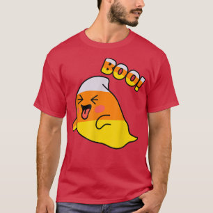 Camiseta Candy Corn Ghost Boo Engraçado Preguiçoso Hallowee