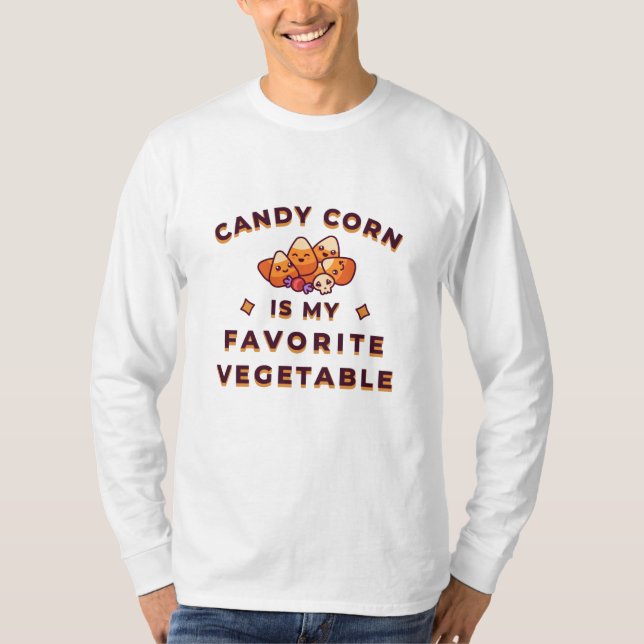 Camiseta Candy Corn Halloween (Frente)