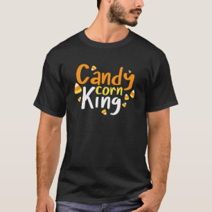 Camiseta Candy Corn King Casal Engraçado Correspondente ao