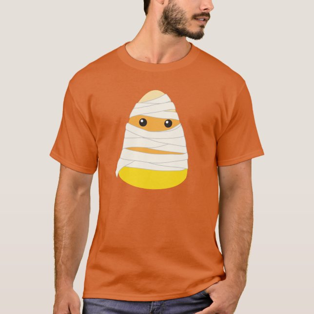 Camiseta Candy Corn Mummy Costume Halloween Candy Corn (Frente)