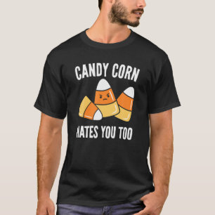 Camiseta Candy Corn Odeia Você Crianças Engraçadas Adultos