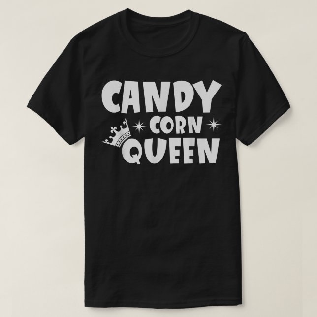 Camiseta Candy Corn Queen Candy Lover (Frente do Design)