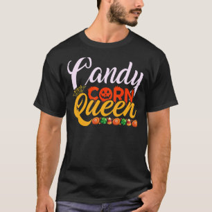 Camiseta Candy Corn Queen Esta é a minha fantasia de Hallow