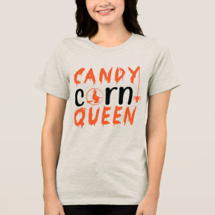 Camiseta Candy Corn Queen Witeen Halloween