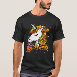 Camiseta Candy Corn Unicorn no Dia das Bruxas