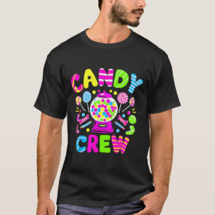 Camiseta Candy Crew Costume Candy Land Kids Garotas Doce