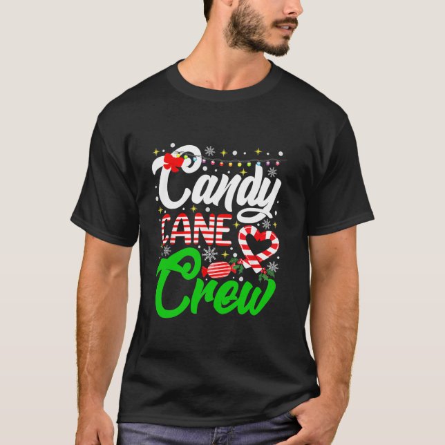 Camiseta Candy de Natal Lover Engraçado Xmas Candy Candy Ca (Frente)
