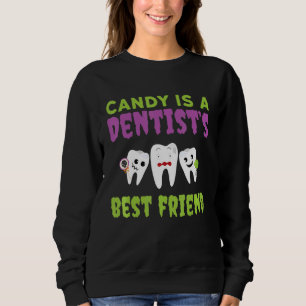 Camiseta Candy é um Hygi dentário do melhor amigo do dentis
