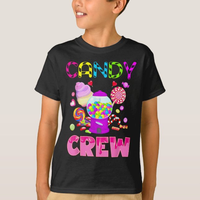 Camiseta Candy Land Candy Crew Docinho Candy Sq (Frente)