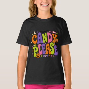 Camiseta Candy Please Fofo Retro Kawaii Crianças