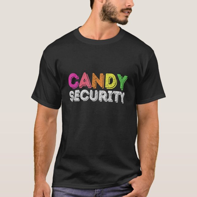 Camiseta Candy Security Halloween Costume (Frente)