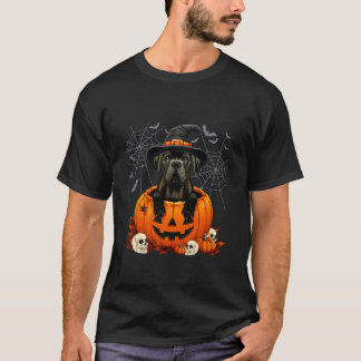 Camiseta Cane Corso Abóbora Dia das Bruxas Ação de Graças H