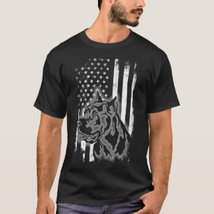 Camiseta Cane Corso American Flag Legal USA Patriotic Dog L