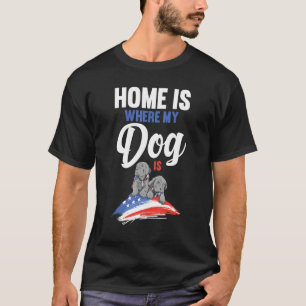 Camiseta Cane Corso Cães de Bandeira Americana