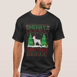 Camiseta Cane Corso Cão Feio de Árvore de Natal Feio X