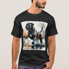 Camiseta Cane Corso de Cane, com uma aquarela