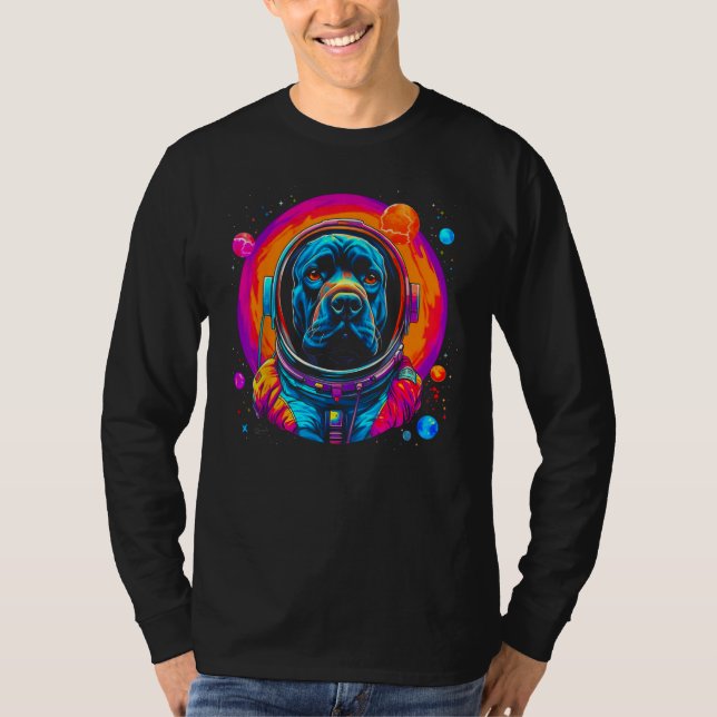 Camiseta Cane Corso Dog Astronaut in Space (Frente)