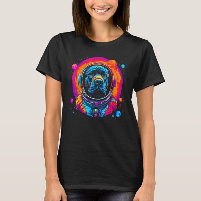 Camiseta Cane Corso Dog Astronaut in Space (Frente)