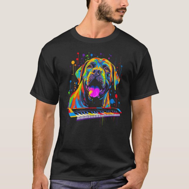 Camiseta Cane Corso Dog Piano (Frente)
