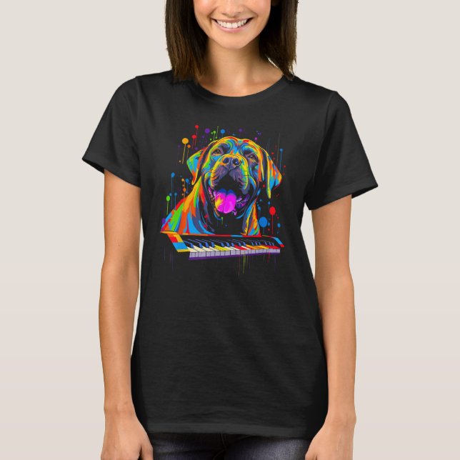 Camiseta Cane Corso Dog Piano (Frente)