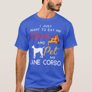 Camiseta Cane Corso Dog Pizza Proprietária de Natal Birthda