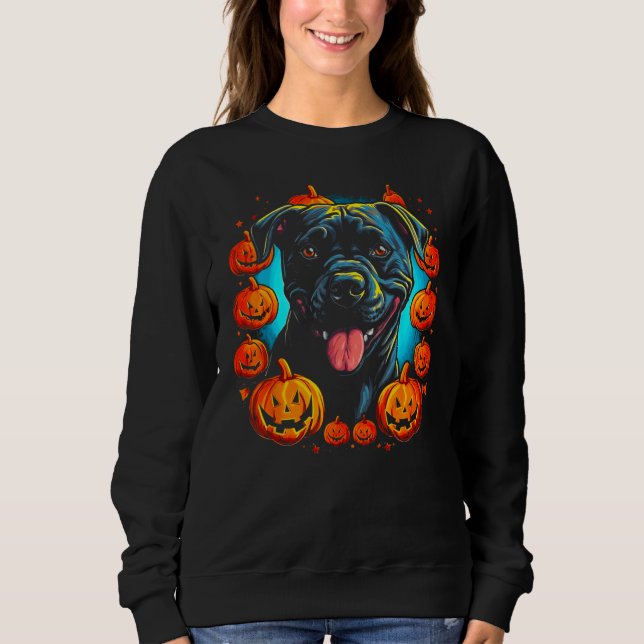 Camiseta Cane Corso Dog Pumpkin Halloween (Frente)