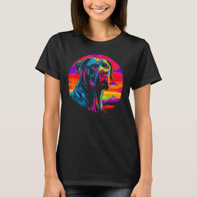 Camiseta Cane Corso Dog Sunset (Frente)
