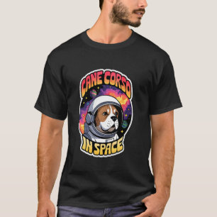 Camiseta Cane Corso Engraçado no Espaço Design Crianças Can