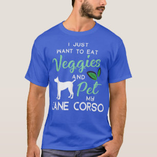 Camiseta Cane Corso Funny Vegan Dog Proprietário do sobreno