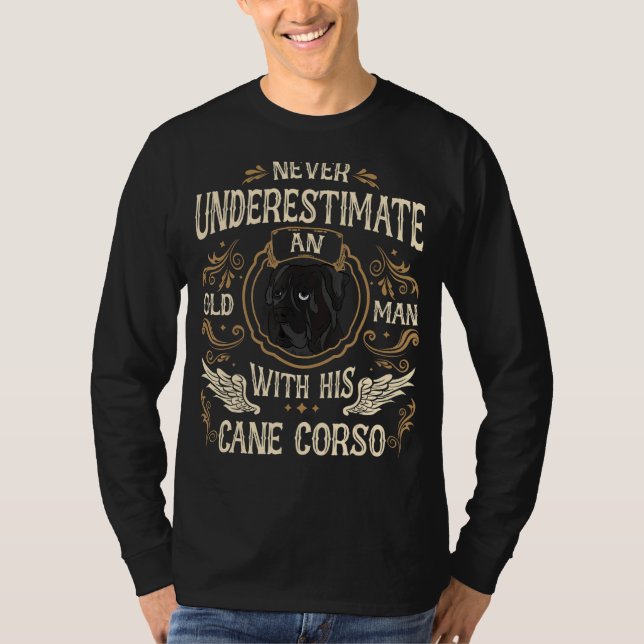 Camiseta Cane Corso Italiano Dog Old Man (Frente)