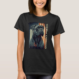 Camiseta Cane Corso Italiano Mastiff Dog Patriotic USA Amer