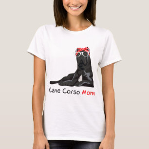 Camiseta Cane Corso Mãe Bandana Mulher Cane Corso Cão