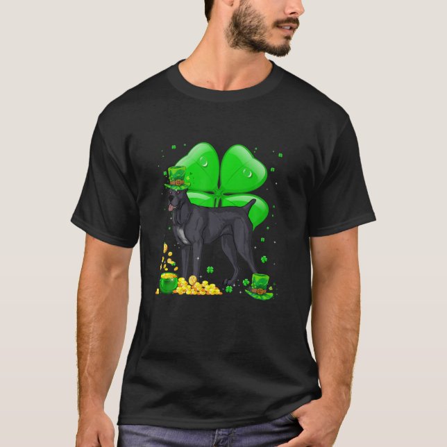 Camiseta Cane Corso Mastiff Dog Lucky Charm Rua. (Frente)