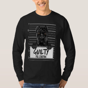 Camiseta Cane Corso Mugshot Guilty Dog
