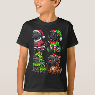 Camiseta Cane Corso Papais noeis De Árvore De Natal Elf Cac
