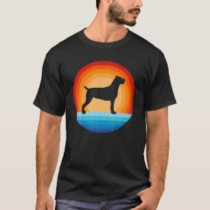 Camiseta Cane Corso Retro Vintage 60S 70S Sunset Dog Lovers