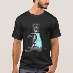 Camiseta Cane Corso Tattoos I Love Pai Dog Lover Gift